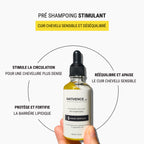 Pré-shampoing stimulant Nativence Lab qui stimule la circulation, apaise le cuir chevelu et renforce la pousse des cheveux